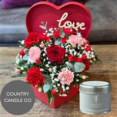 SWEETHEART HATBOX WITH CANDLE