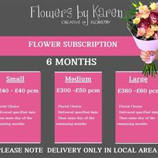 6 Month Flower Subscription 