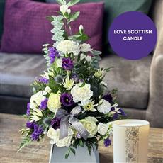Caledonia Arrangment and Love Scottish Candle 