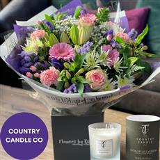 Country Meadow Hand Tied with Candle 