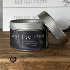 Love Scottish Small Tin Candle 