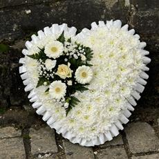 White Massed Heart 