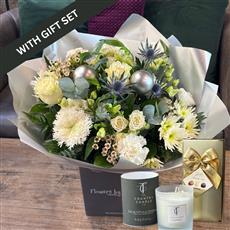 SNOWFLAKE HAND TIED AND GIFT SET 
