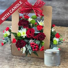 TOUCH OF CHRISTMAS WITH CANDLE TIN