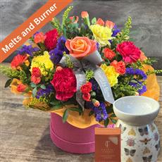 VIBRANT HATBOX WITH BURNER AND MELTS 