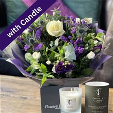 CALEDONIA WITH GLASS CANDLE 