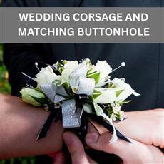 WEDDING CORSAGE WITH BUTTONHOLE