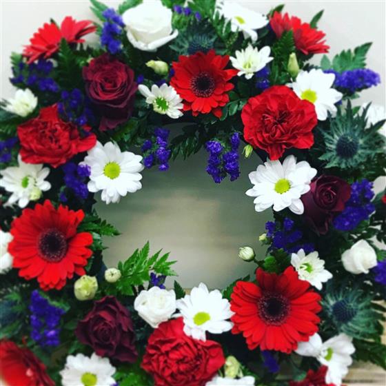 Red White and Blue Wreath